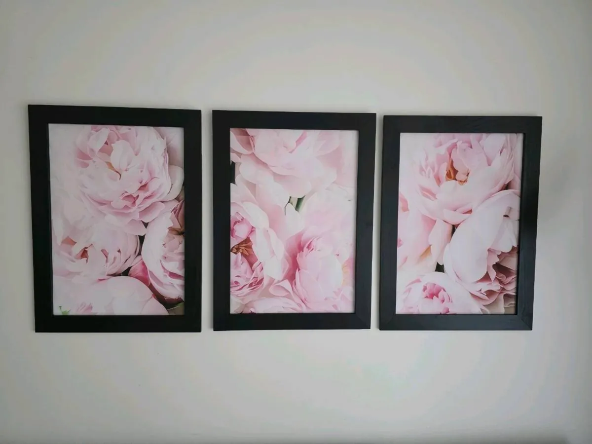 3 canvas with wooden frame 53x72 cm each - Image 3