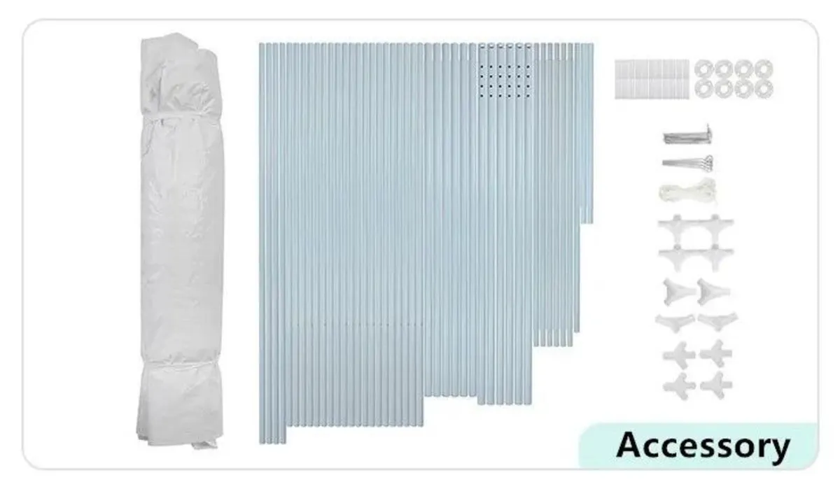 Marquee  Canopy Party Tent 3x9m White - Image 4