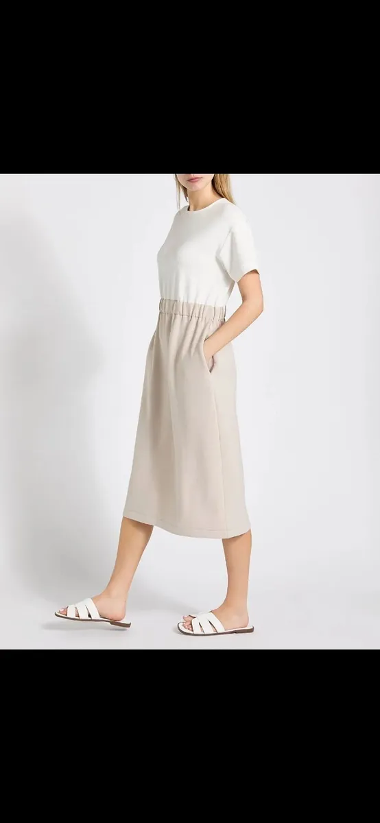 Soft Rib Hybrid Midi Dress: Size 10 - Image 4