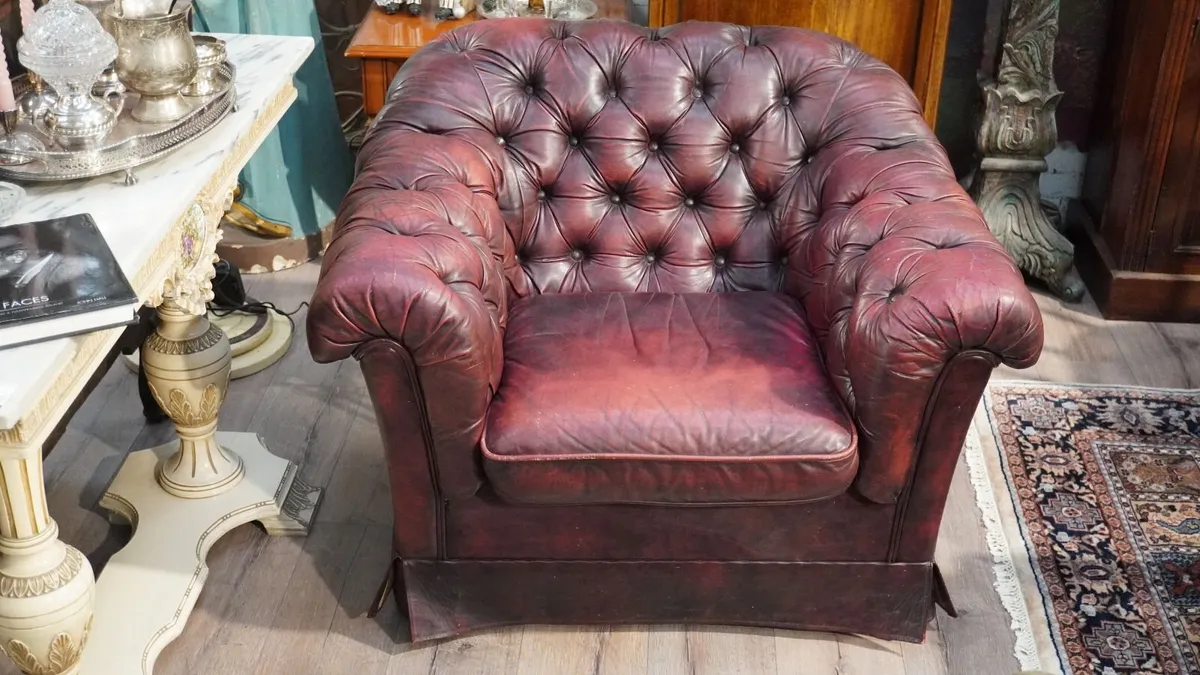 Vintage Leather Armchair - Image 1