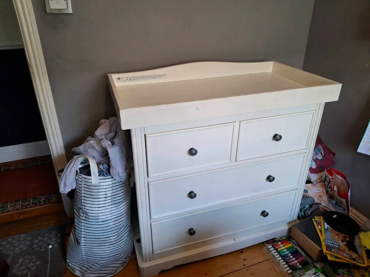 Mother care changing table chest of drawers - Image 1