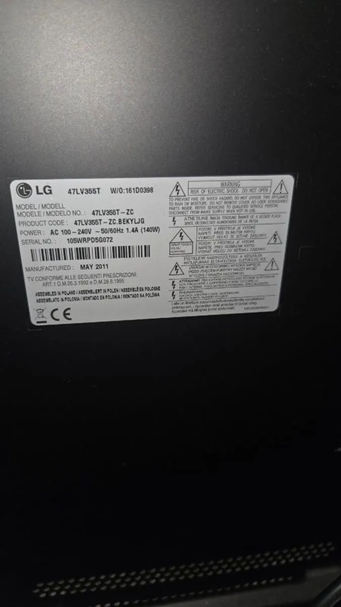 LG TV 47 inch Full HD - Image 2