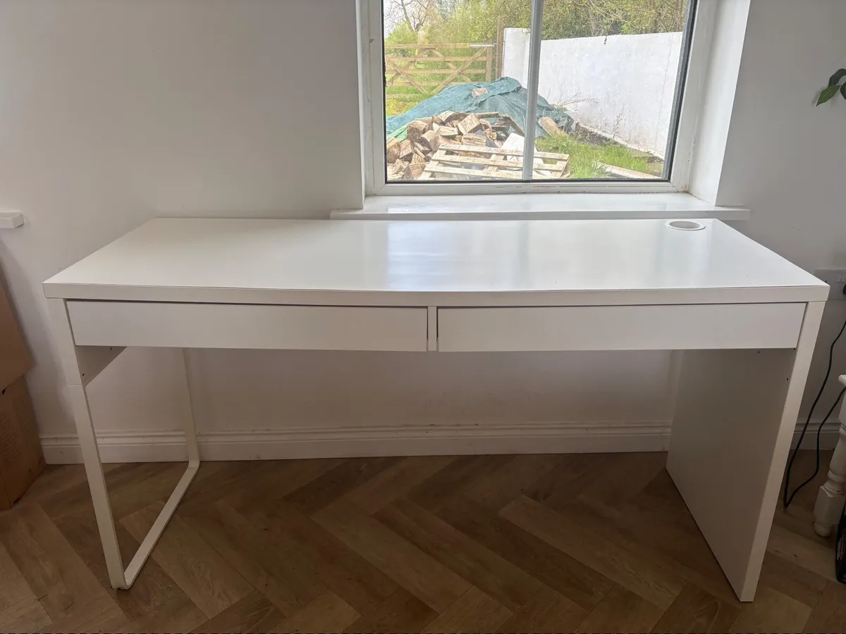 Ikea Micke white desk - Image 3