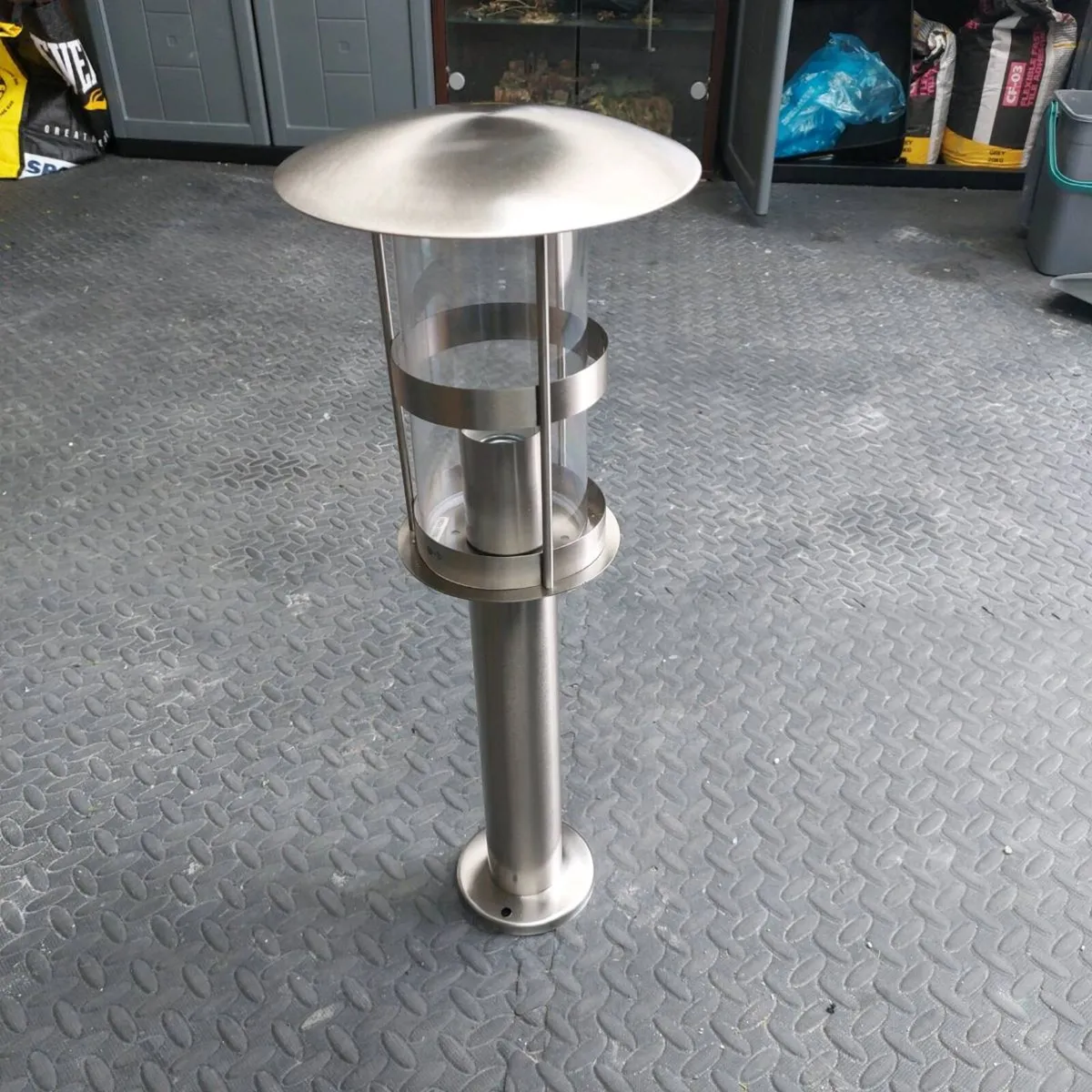 Stainless Steel Garden Post Lamps - Image 1