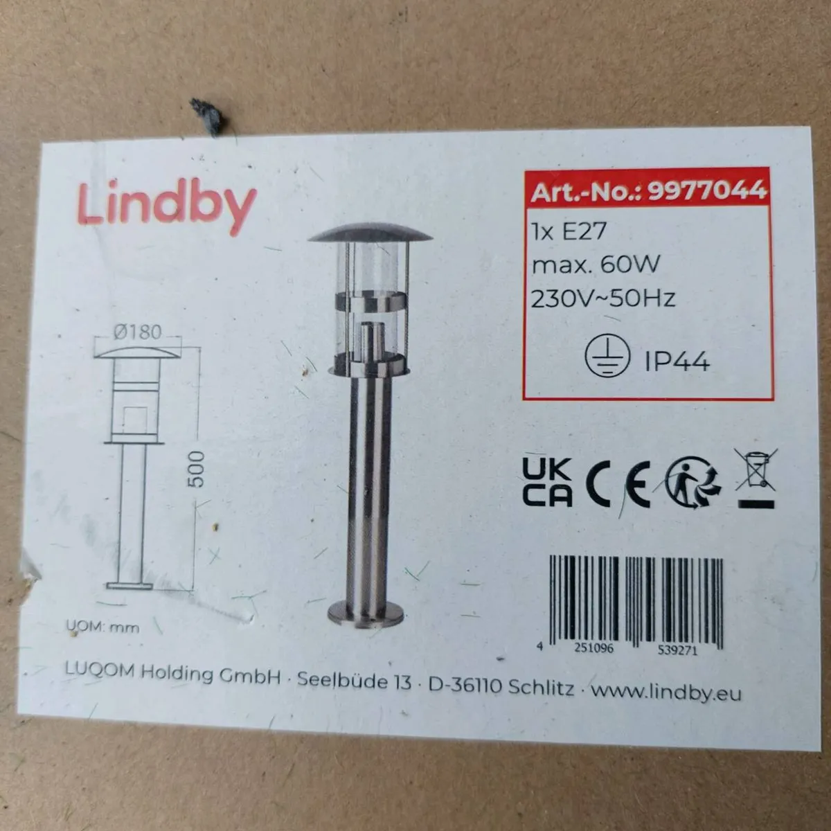 Stainless Steel Garden Post Lamps - Image 3