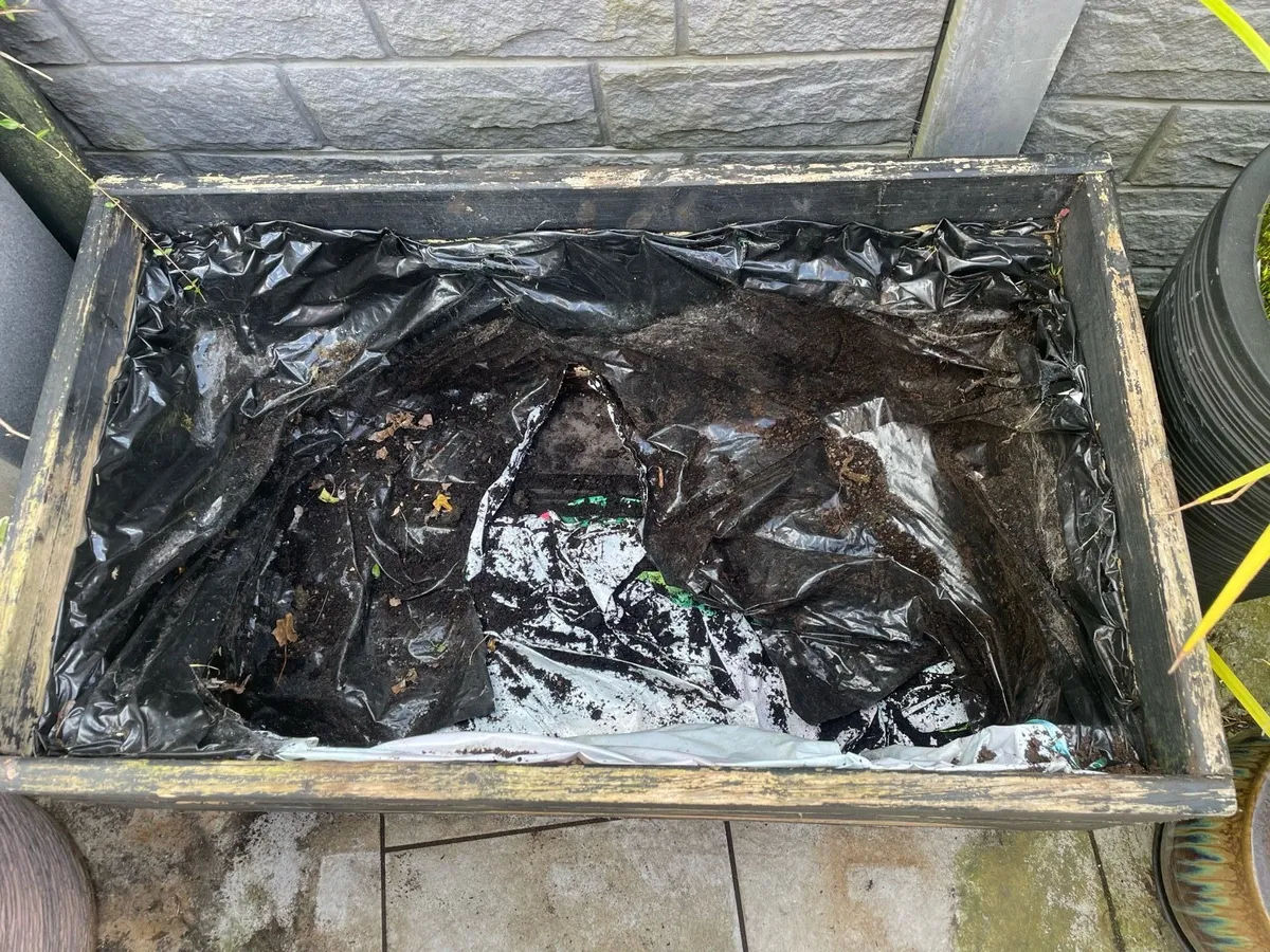 Outdoor planter large wooden - Image 2