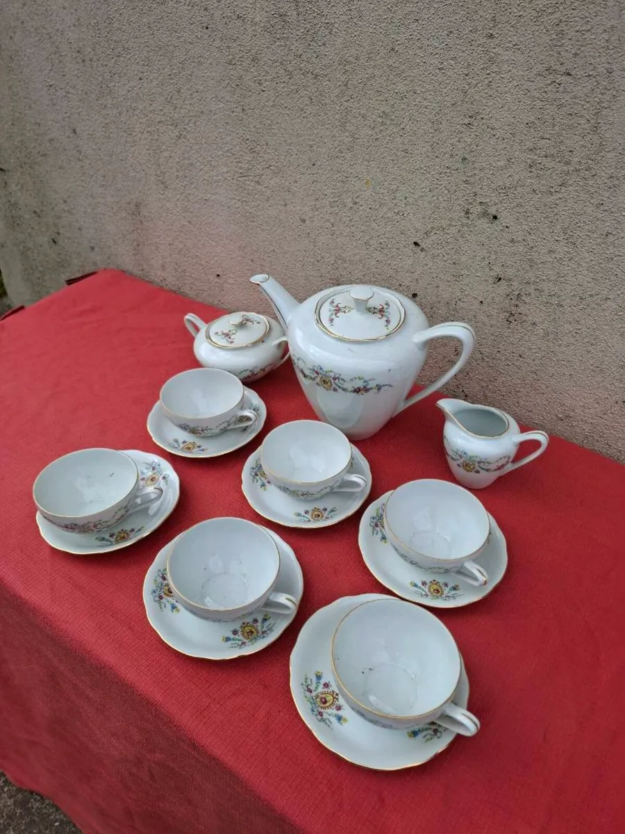 China floral tea service possible to post - Image 3