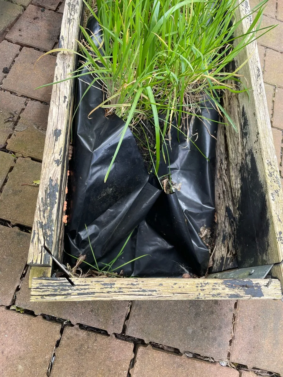 Garden planter wooden with stand and shelf - Image 2