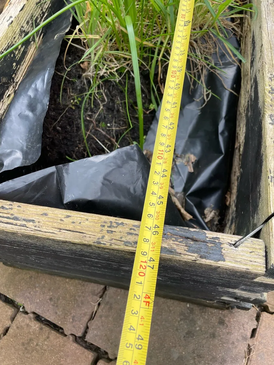 Garden planter wooden with stand and shelf - Image 3