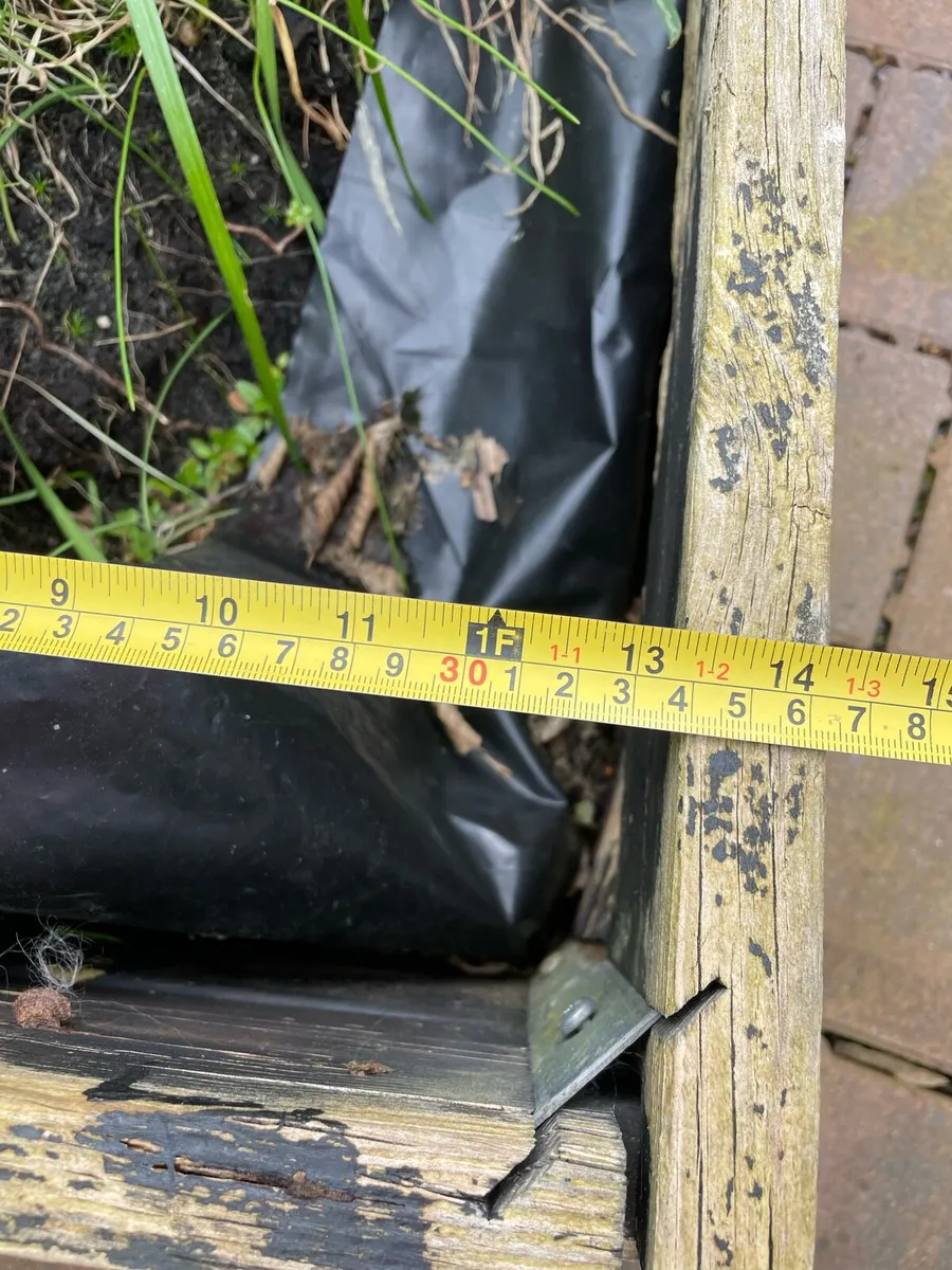 Garden planter wooden with stand and shelf - Image 4