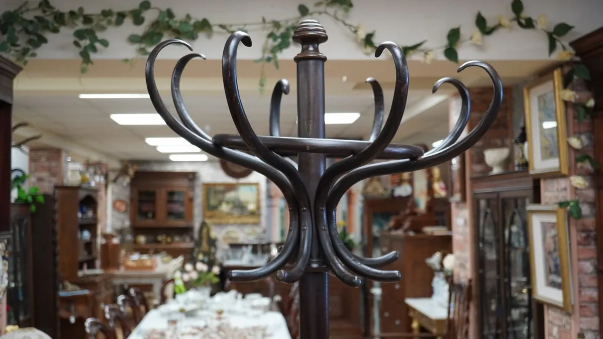 Antique Viennese Bentwood Coat & Hat Stand - Image 3