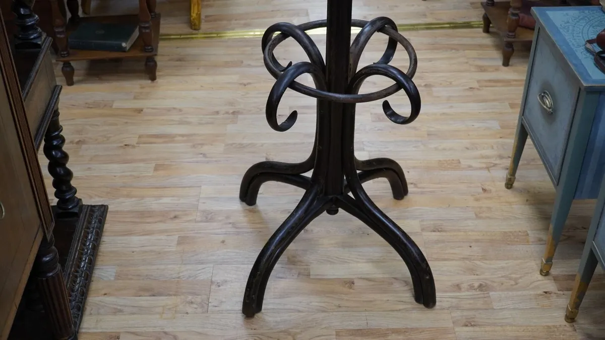 Antique Viennese Bentwood Coat & Hat Stand - Image 4