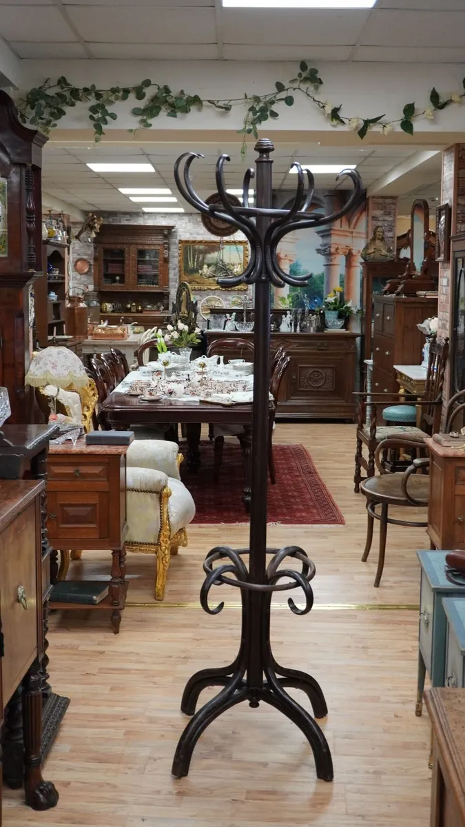 Antique Viennese Bentwood Coat & Hat Stand - Image 2