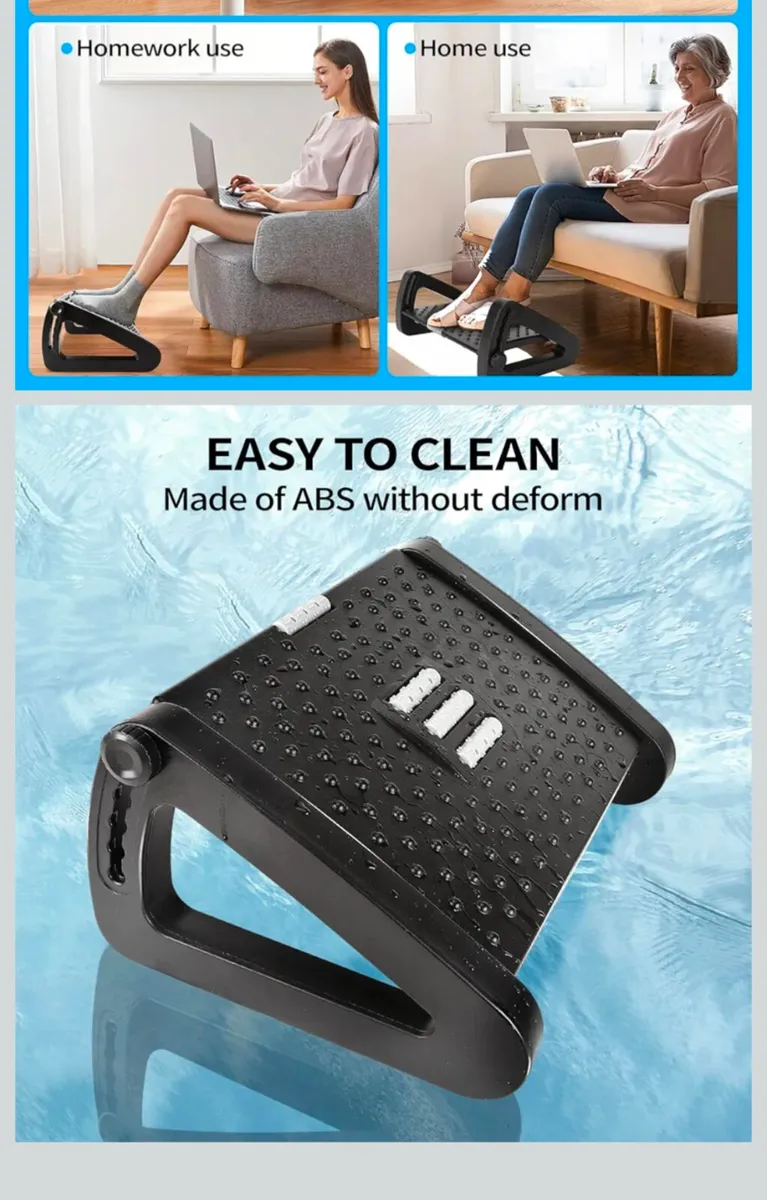 Adjustable Height Footrest Under Desk - Image 4