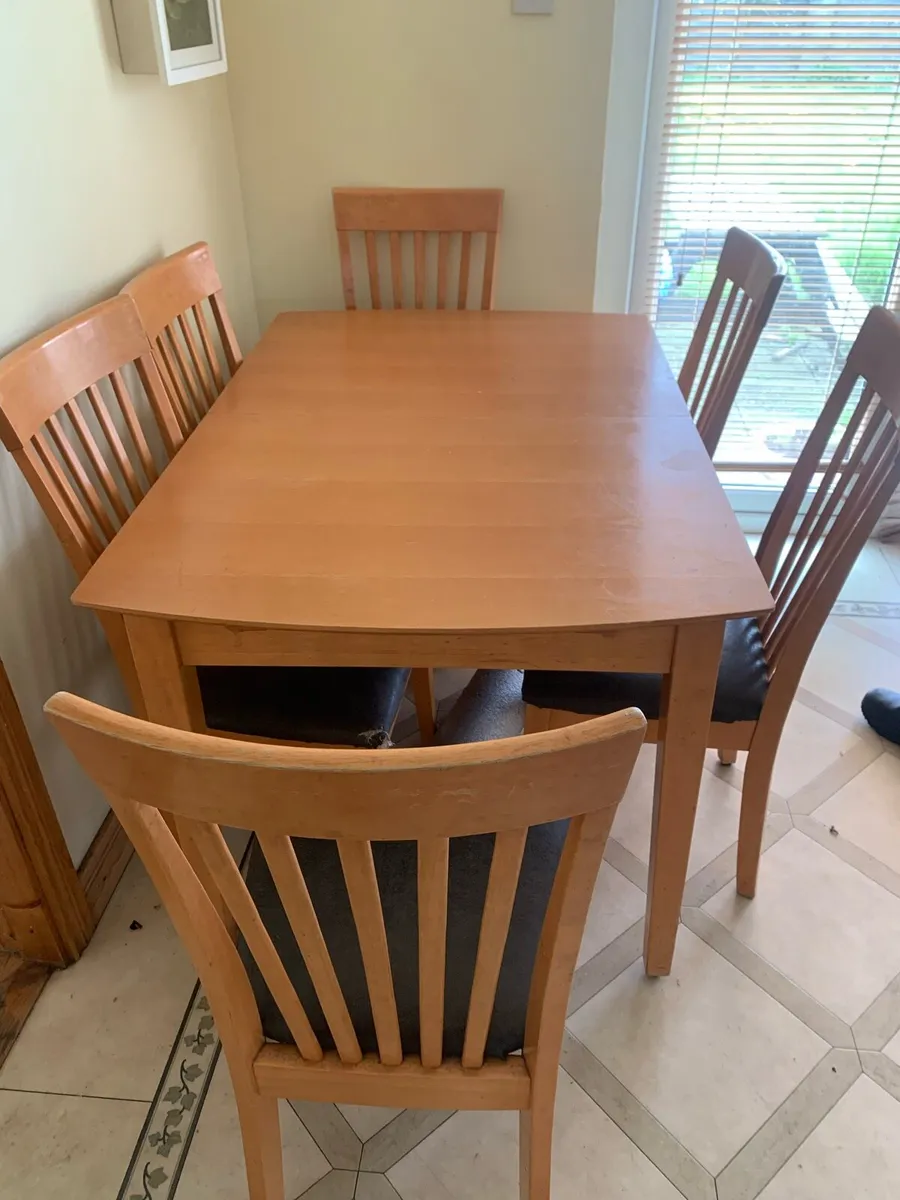Kitchen Table 6 chairs - Image 1