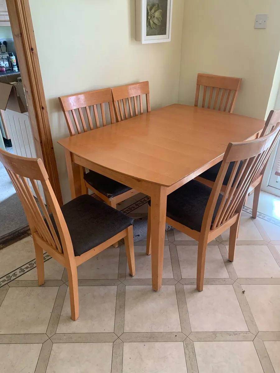 Kitchen Table 6 chairs - Image 2