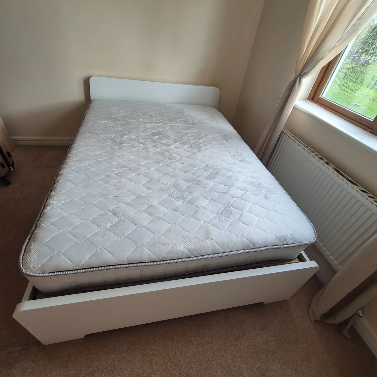 Ikea double bed frame and Harry Corry mattress - Image 1