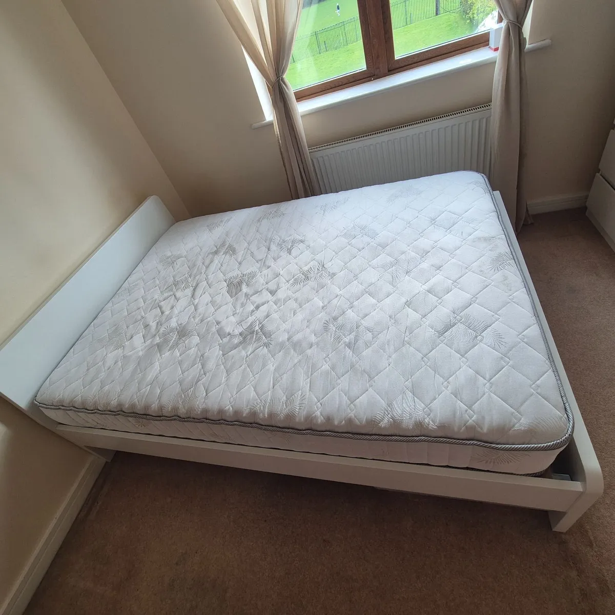 Ikea double bed frame and Harry Corry mattress - Image 2