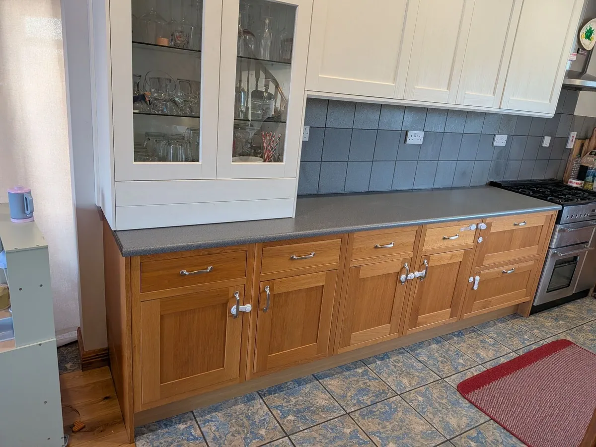 Kitchen - Solid Oak bottom half & IKEA upper half - Image 1