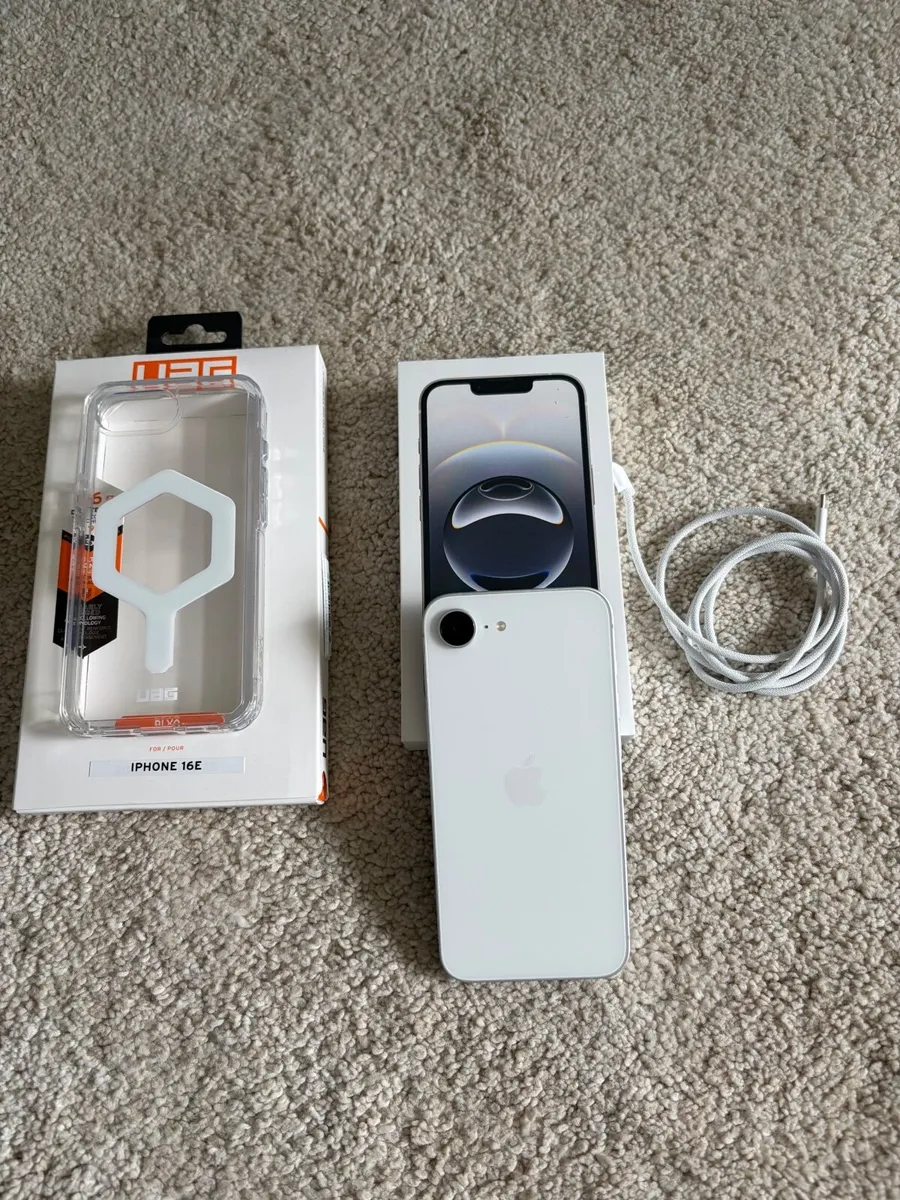 Iphone 16e 128GB White, Flawless Condition - Image 1