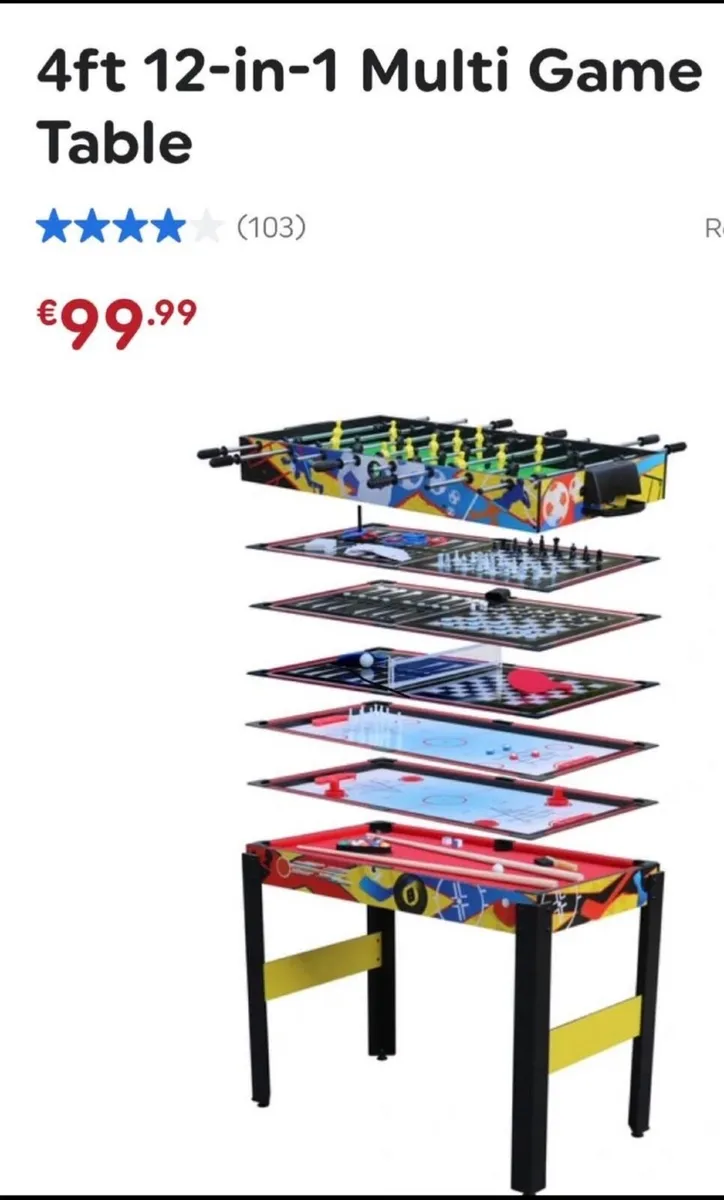 12 in 1 multi Gaming Table - Image 1
