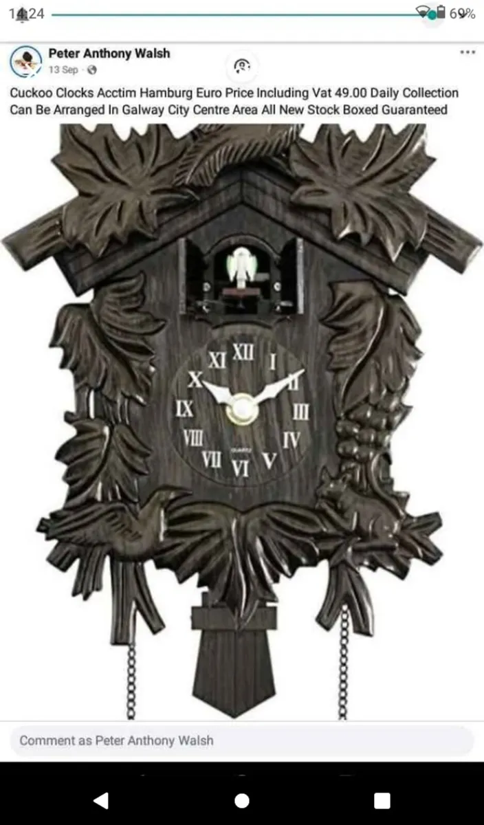 Cuckoo Clocks  Acctim Hamburg Quartz Movement - Image 2