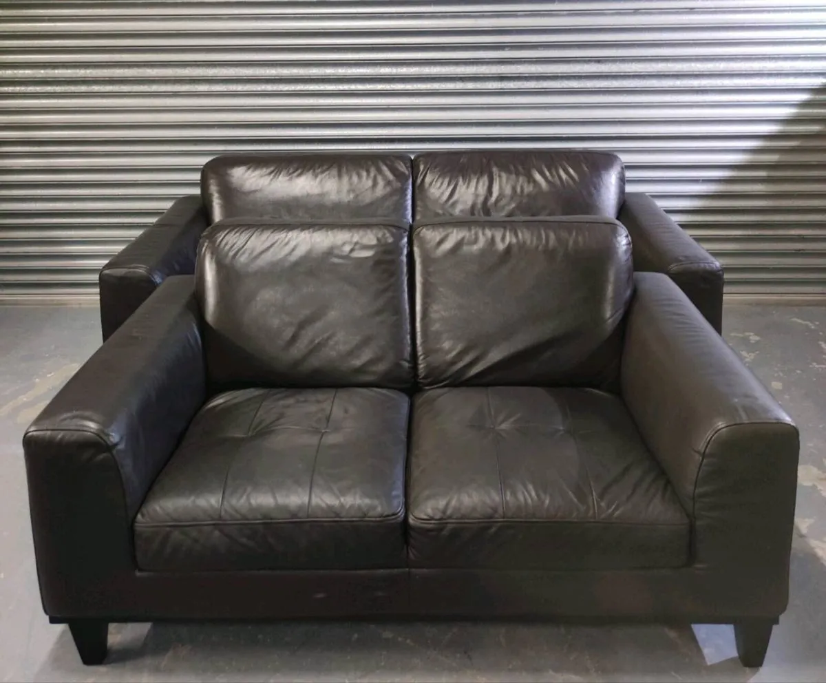 3+2 seater leather sofa couch set🚚 - Image 1