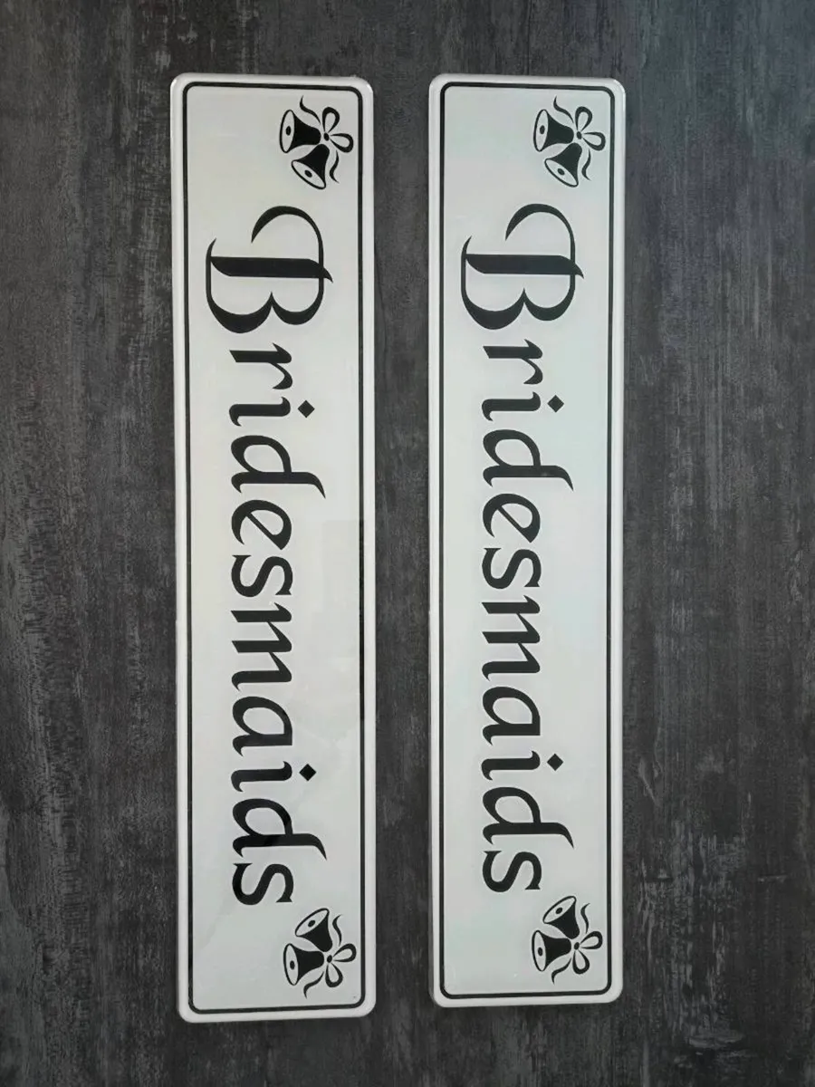 Bridesmaids Numberplates