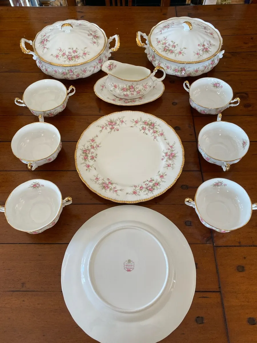 Dinner Plates Paragon Victoriana Rose China - Image 2