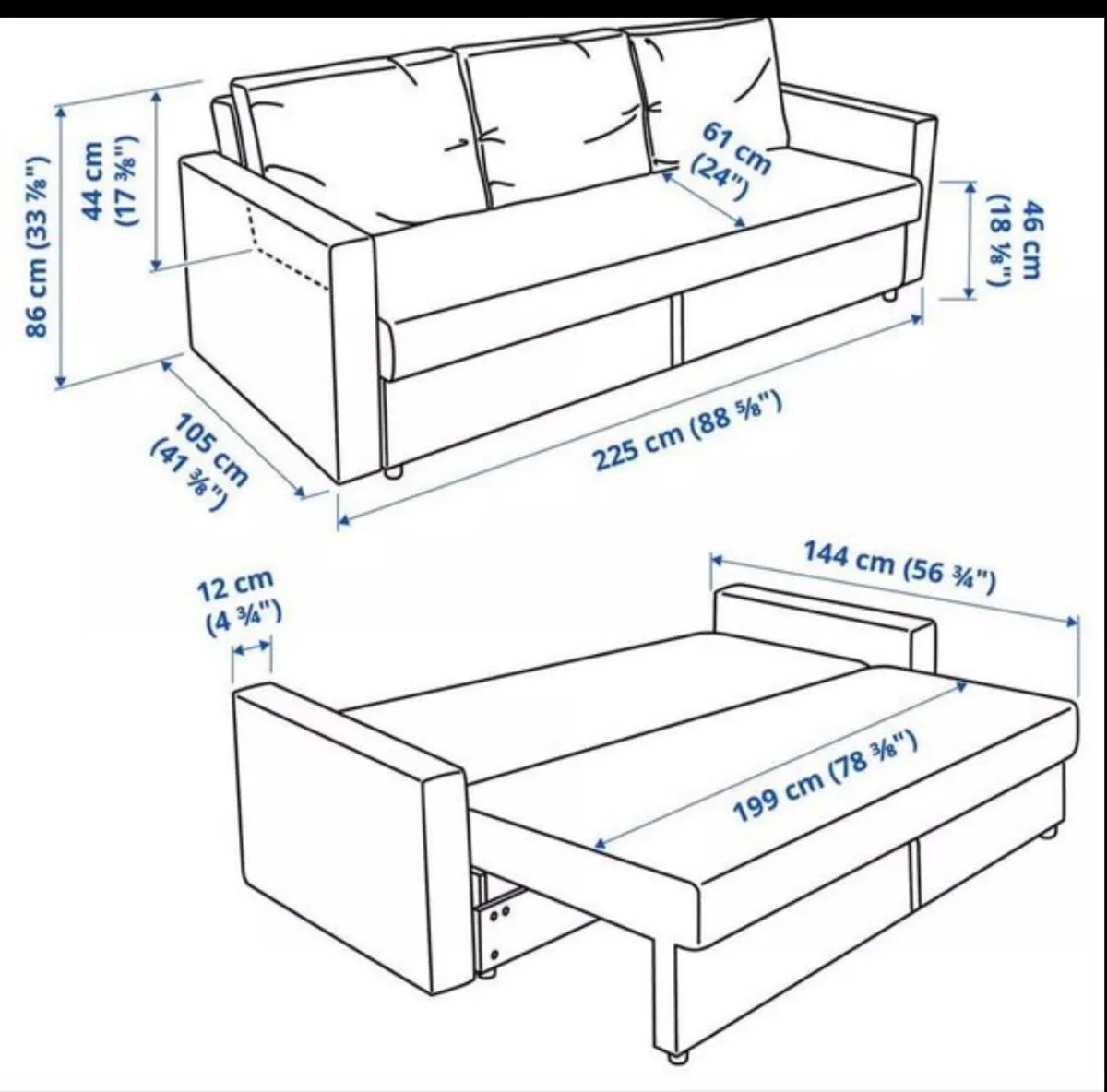 Ikea sofabed - Image 3