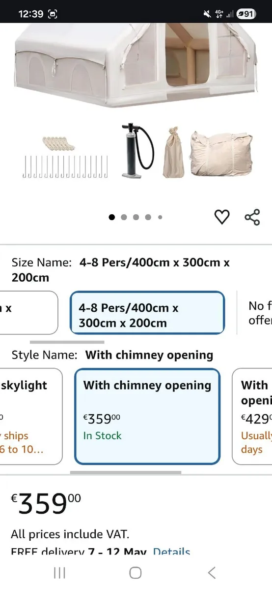 Titanium wood stove and tent NEW - Image 2