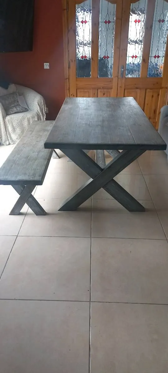 Dining table and Bench - Image 1