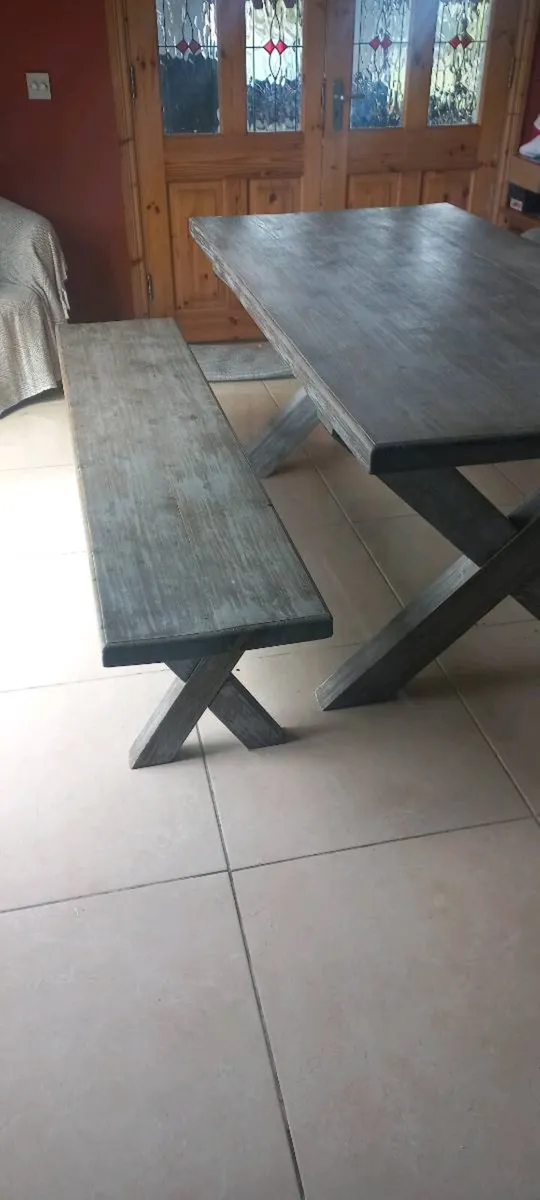 Dining table and Bench - Image 2