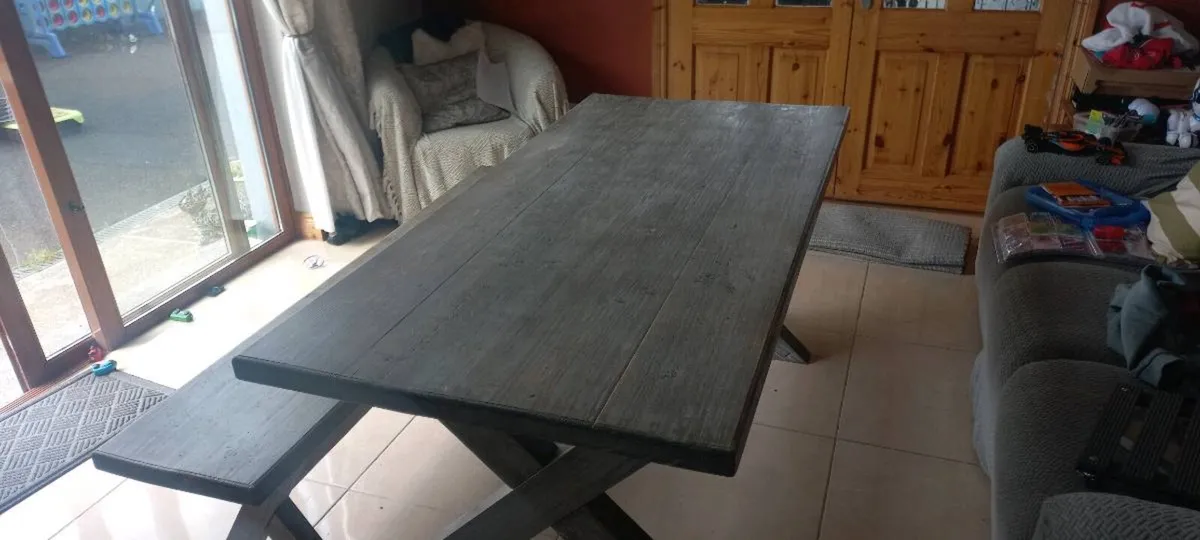 Dining table and Bench - Image 3