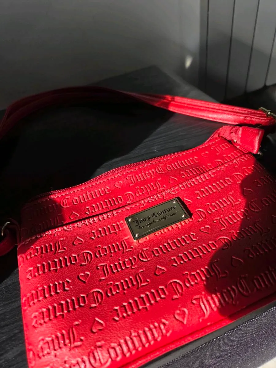 Red Juicy Couture Debossed Logo Crossbody Bag - Image 4