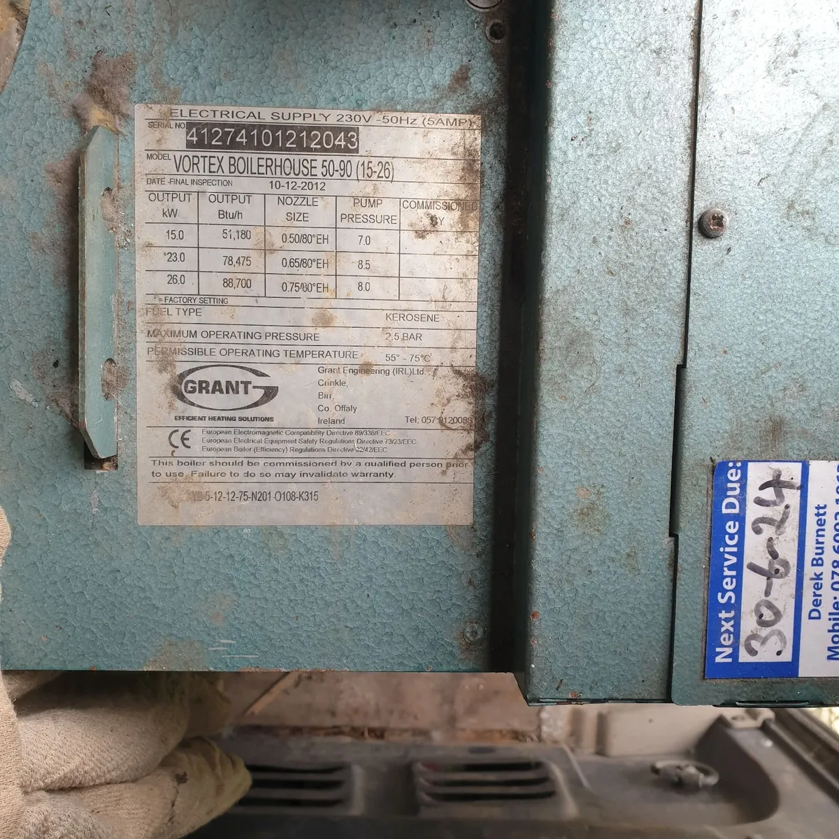 Grant Vortex Condensing Oil Boiler - Image 2