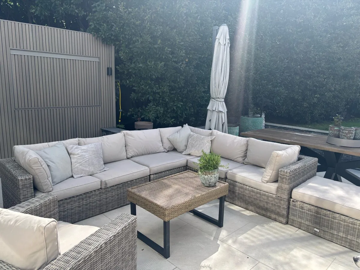 Rattan Corner Sofa Set - Image 3