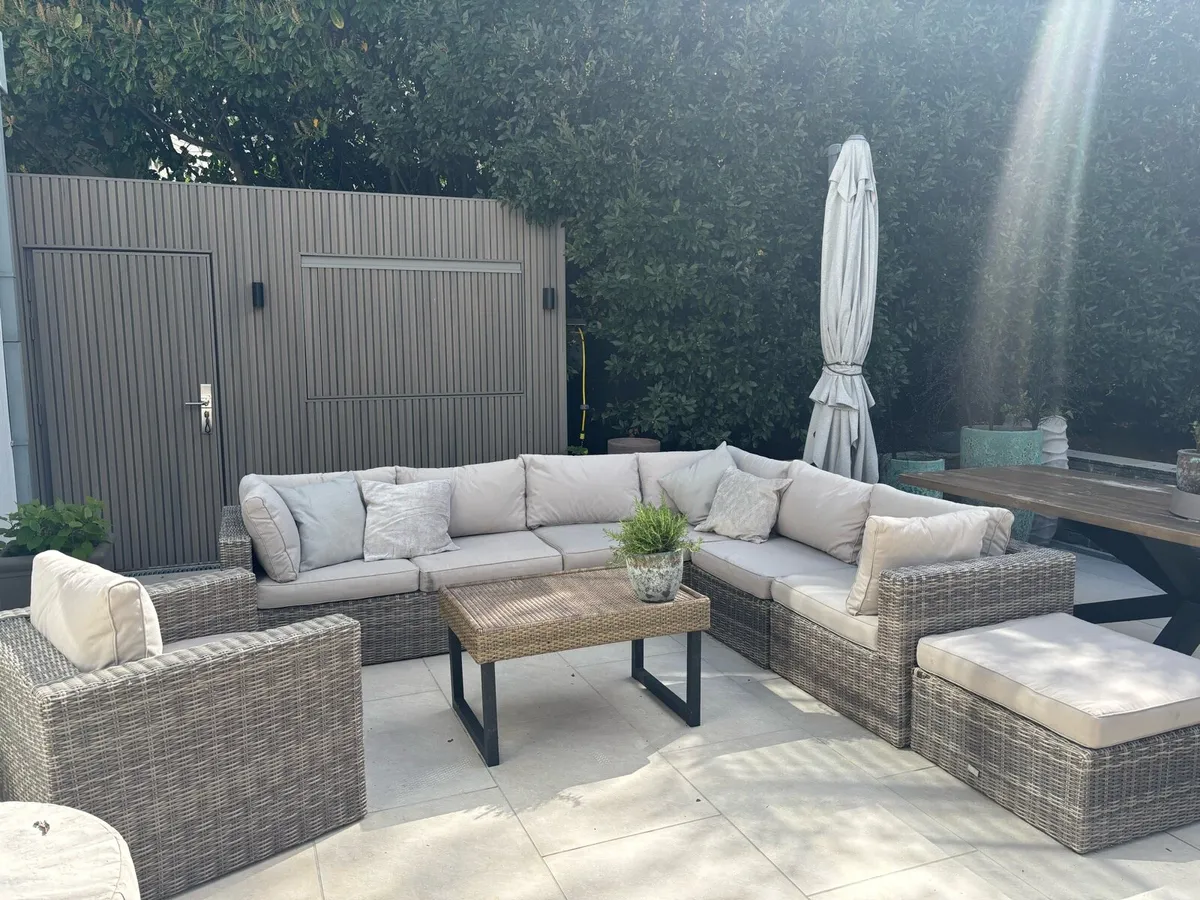 Rattan Corner Sofa Set - Image 1