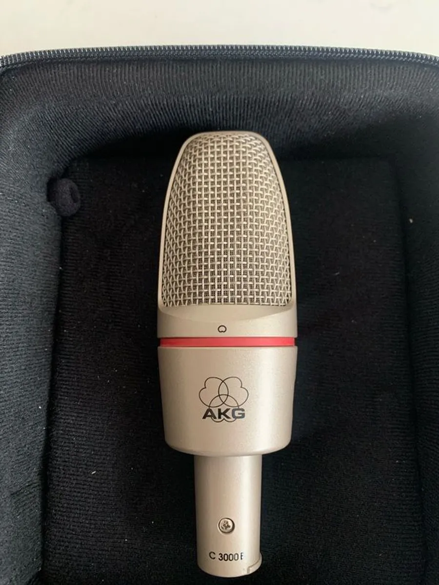AKG C3000 Condenser Microphone + Shock Mount + Case (Excellent Condition) - Image 1