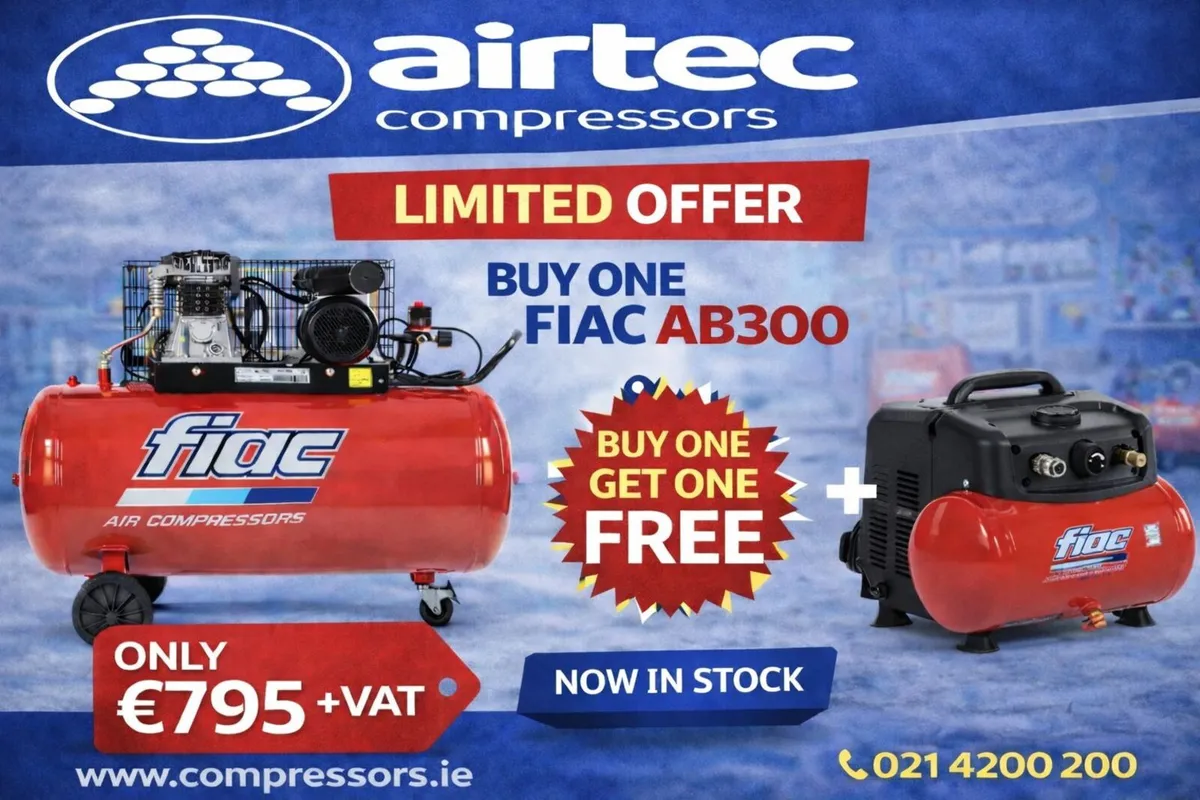 Compressor AB300 275L 3HP + FREE CUBY 6 - Image 1