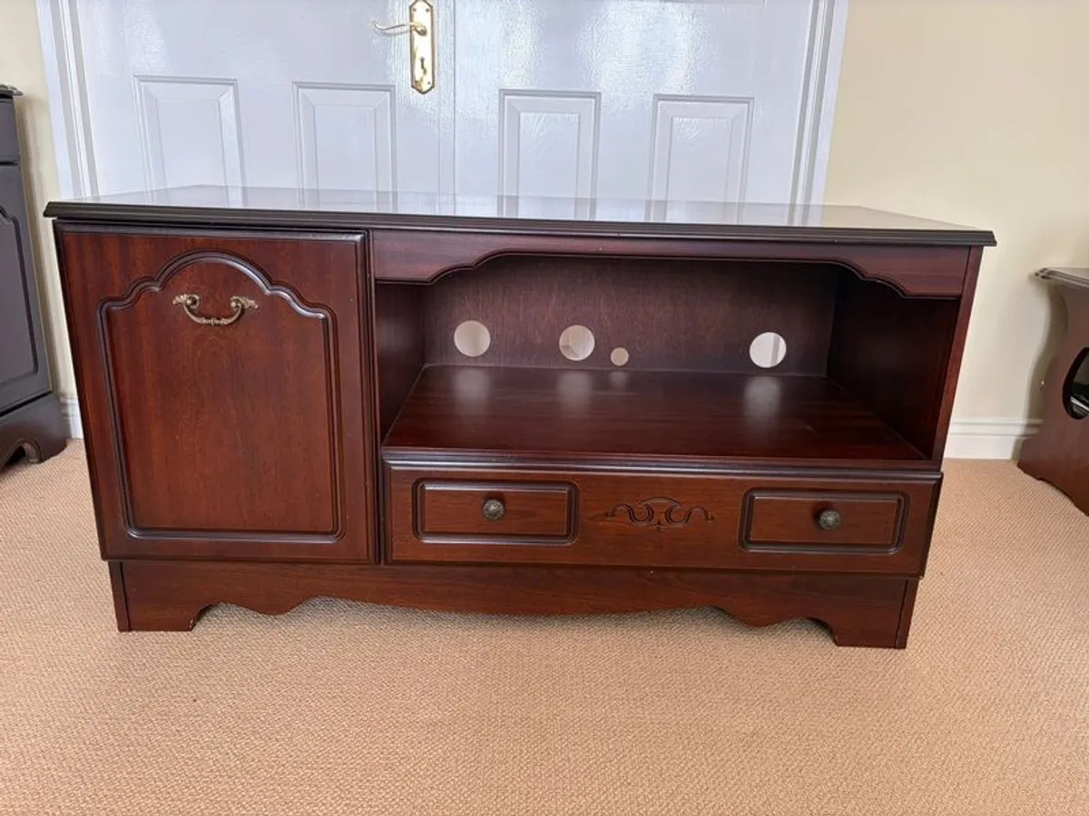 Rossmore Mahogany TV Unit / Storage Cabinet - Image 4