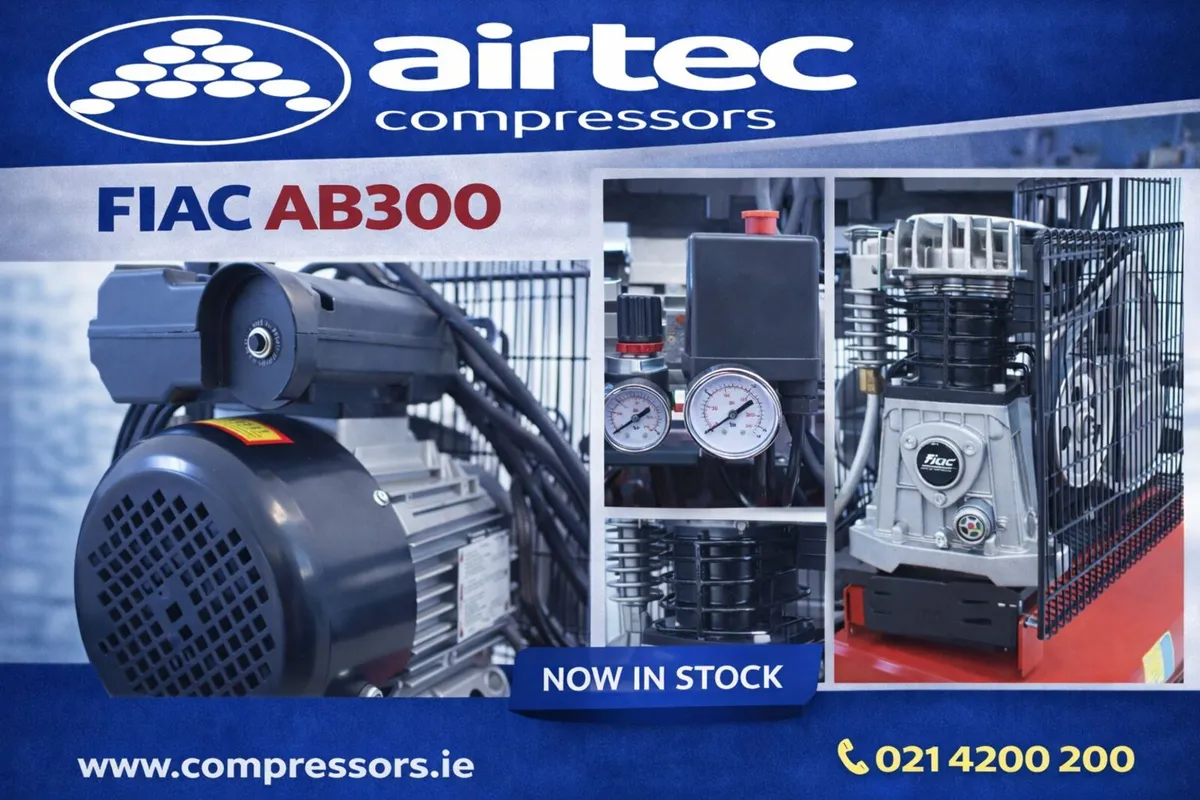 COMPRESSOR AB300 275L 3HP + FREE FIAC VERTO 50/2 C - Image 3