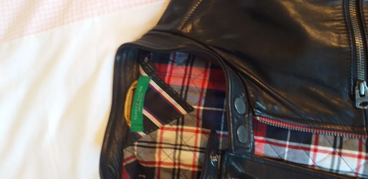 Tommy Hilfiger Leather Biker Jacket - Image 4