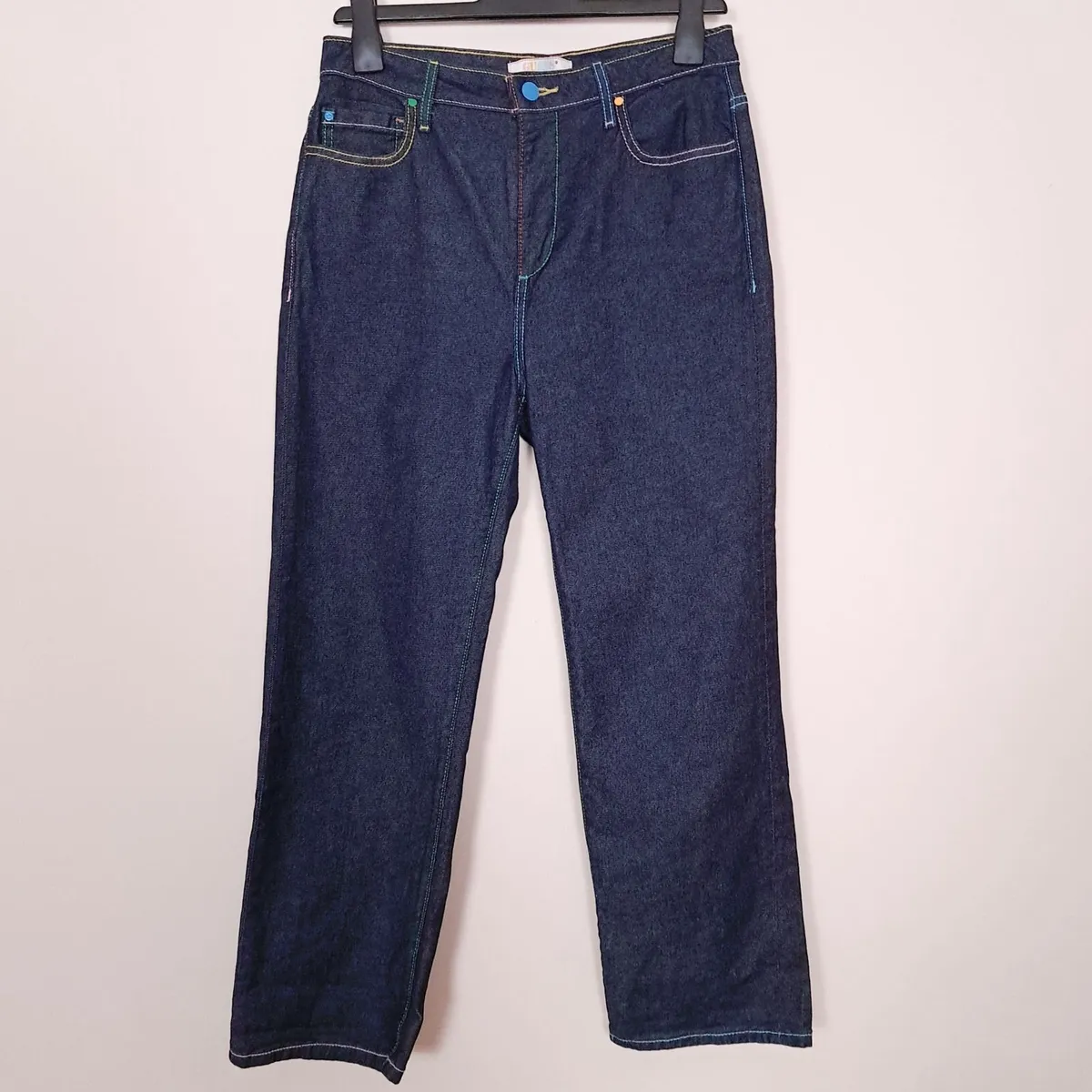 Guess Indigo Blue Multi-Color Straight Jeans 29 - Image 2