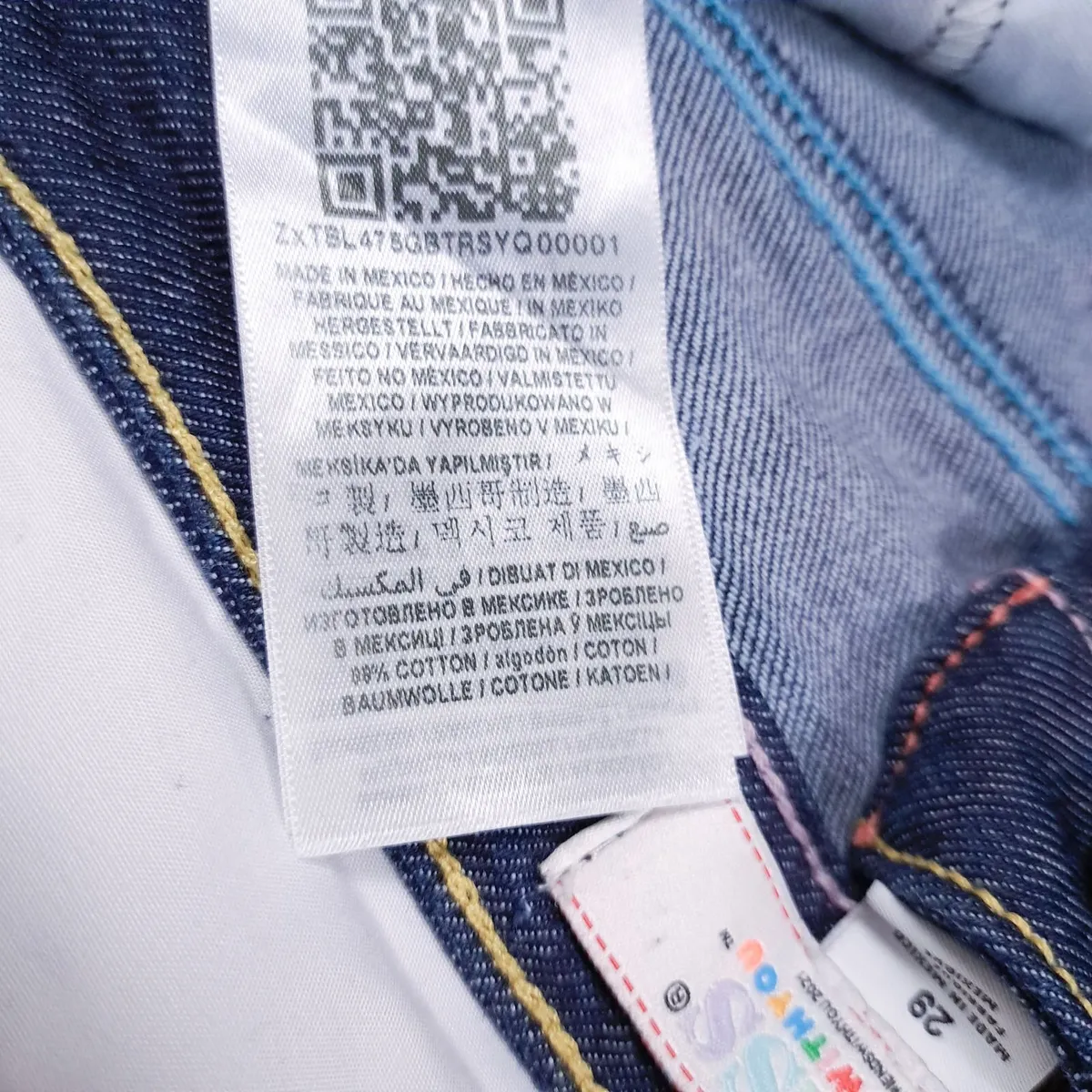 Guess Indigo Blue Multi-Color Straight Jeans 29 - Image 4