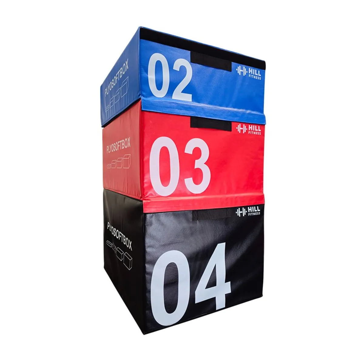 Stackable Soft Plyo Box Set - Weights Gym Jump - Image 2