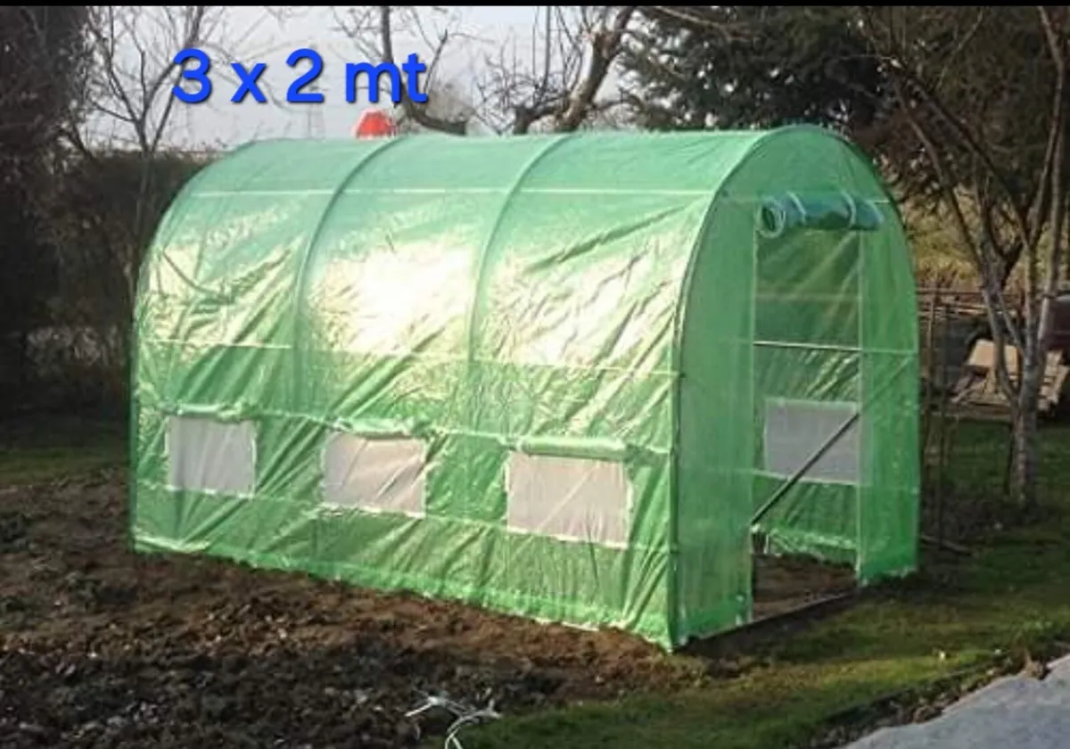 3mts x 3mts garden polytunnel plants garden growin - Image 1