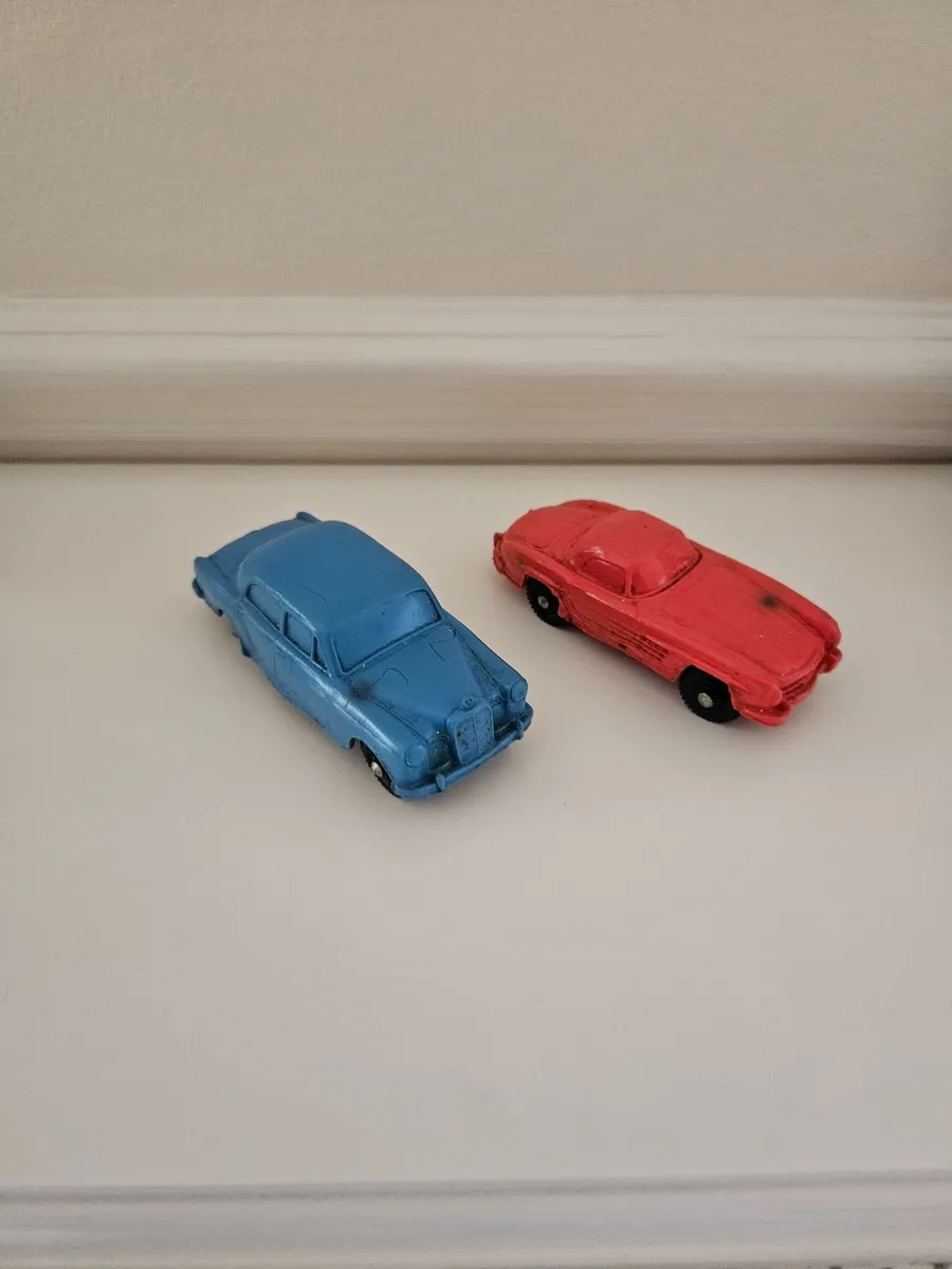 Vintage Mercedes Tomte Norwegian Rubber Cars - Image 1