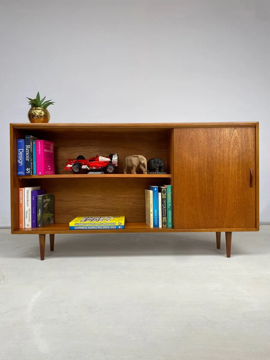 Danish Mid Century Bookcase Cabinet - Image 1