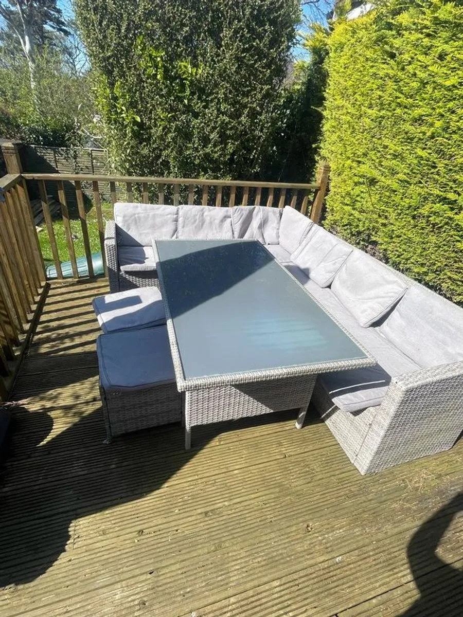 FREE Outdoor Garden Corner Sofa Set - Image 1